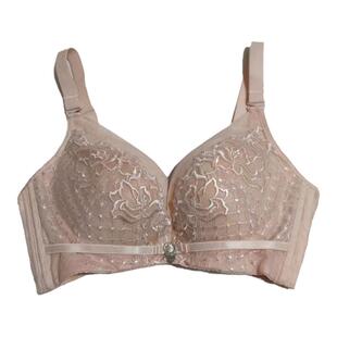 露蒂诗文胸中厚款小胸内衣调整型聚拢软钢圈四排扣70B80B80a