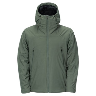 黑冰金标P棉 户外休闲夹克男连帽保暖棉服轻量运动P棉外套8001