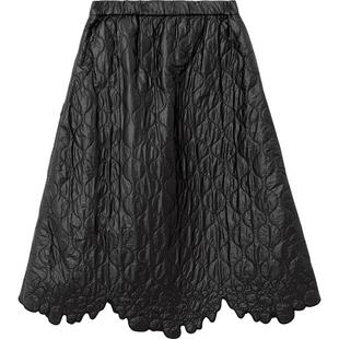 【播奥莱】播秋冬新品气泡感压纹唯美花边裙摆半裙女BDP4BD1435