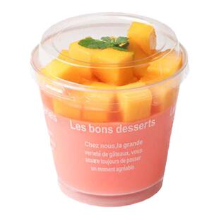 一次性布丁杯蛋糕慕斯杯子带盖酸奶木康双皮奶透明甜品包装塑料杯