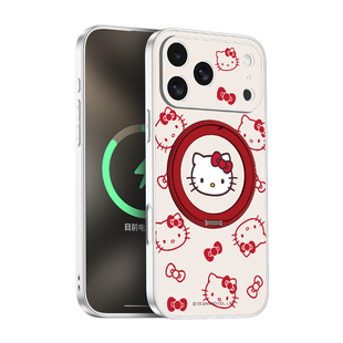 HelloKitty正版适用苹果17ProMax手机iPhone17pro磁吸支架air全包防摔卡通凯蒂猫por外壳15pm高级感超薄好看