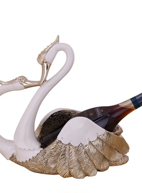 天鹅实用饰品电视柜欧式风红酒架