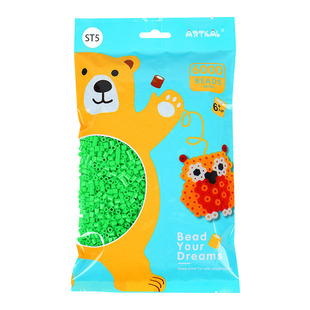 优肯拼豆补充包5mm大豆225色单色补充装1公斤融合豆拼拼豆豆拼图