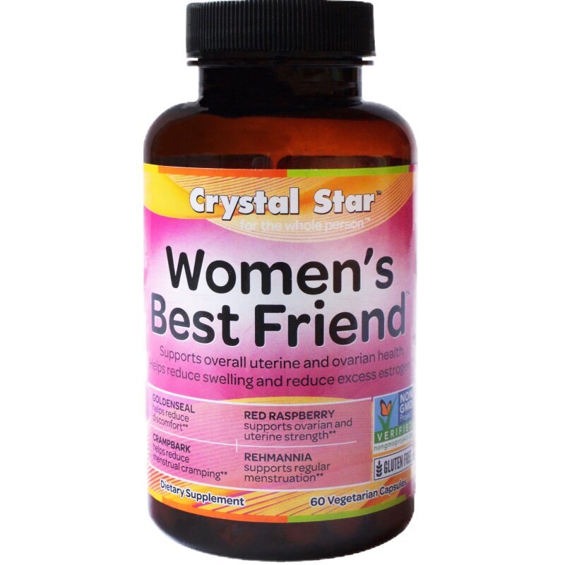 现货美国Crystal Star 宫萃 净研舒 女性妇科问题健康 60粒蓓妍清
