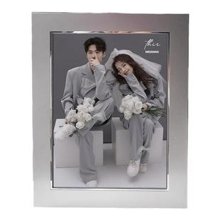 海马体相框摆台高级感7810寸a4金属洗照片婚纱办公室轻奢定制简约