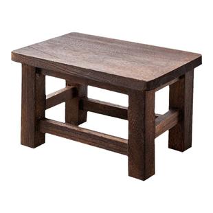 小板凳家用实木换鞋客厅搭脚网红成人矮凳结实可叠放中式木头凳子