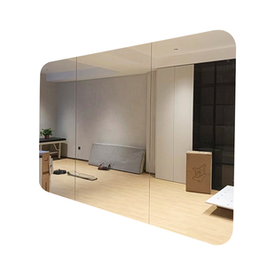 舞蹈室镜子入户包安装贴墙高清银镜拼接玻璃整墙定制健身房瑜伽室