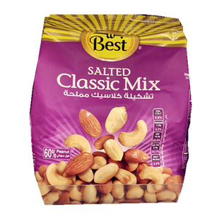 现货迪拜当地特产原装进口Best腰果杏仁花生等组合椒盐味300g