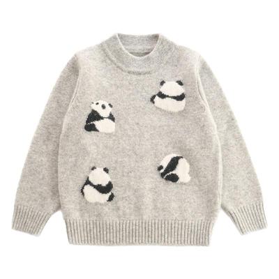 大熊猫~儿童纯山羊绒毛衣