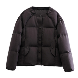 雅鹿2025冬季新款官方女装休闲好看灰色短款防寒保暖正品羽绒服