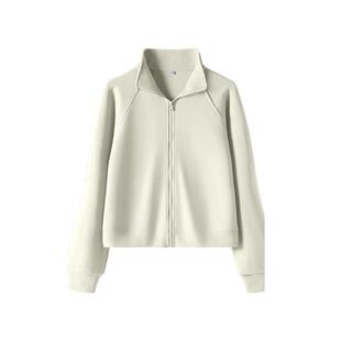 班尼路S&K系列立领卫衣外套女秋季新款休闲运动修身短款开衫上衣N