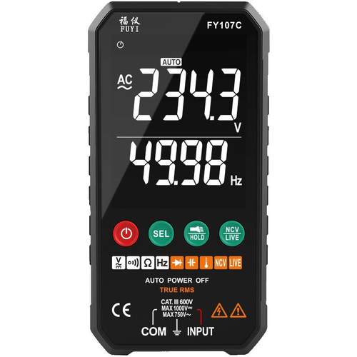 福仪超薄数字万用表高精度智能全自动防烧万能表小型便携电工维修