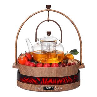 围炉煮茶器烤火炉套装2025新款家用电茶炉室内无烟电陶炉养生茶壶