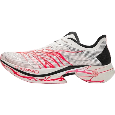安踏C10Pro心跳专业马拉松碳板减震防滑白红跑步鞋112455568