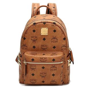 【自营】MCMMini Stark侧饰铆钉Visetos双肩背包MMKAAVE10休闲