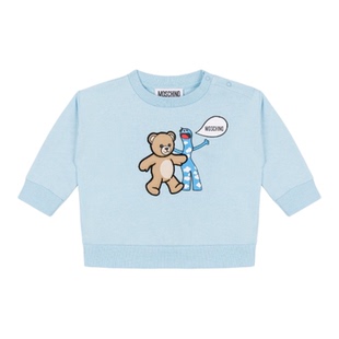 【新年特享5折起】Moschino/莫斯奇诺婴童Moschino泰迪熊棉运动衫