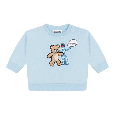 【新年特享5折起】Moschino/莫斯奇诺婴童Moschino泰迪熊棉运动衫