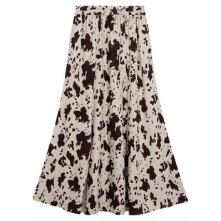 niko and ...半身裙女2026春季新款日系潮流豹纹碎花裙子611456