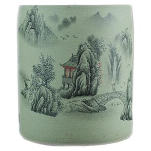 景德镇粗陶土笔筒创意教师节文化节日礼品文具办公用品文房桌摆件