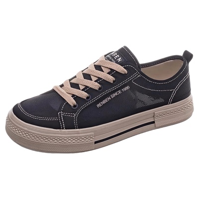 人本低帮圆头休闲百搭透气板鞋