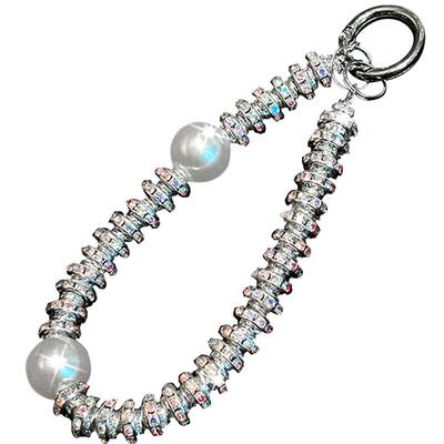 【水钻珍珠手链】手机壳奢华挂件