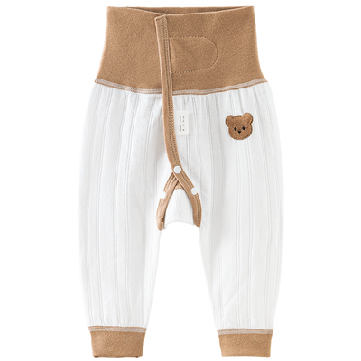 纯棉开档高腰护肚新生婴儿