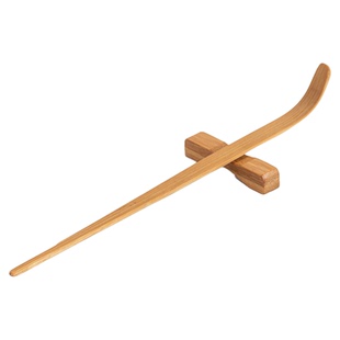 羊脂玉白瓷茶则三件套简约竹制赏茶荷分茶器茶拨茶勺功夫茶道配件