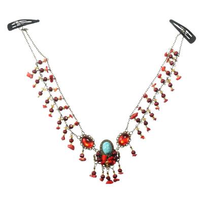 东宫小枫同款发饰沙漠拍照异域风情古装古风汉服额饰红眉心坠头饰