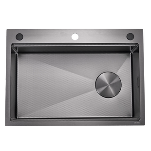 意狄讴304不锈钢水槽厨房洗菜盆大单槽家用加厚洗碗槽水池盆6845