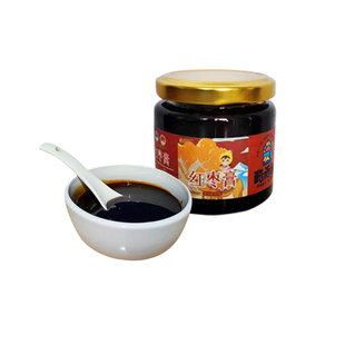 新疆特产红枣膏养生浓缩灰枣甄选大枣180g瓶装冲水饮品