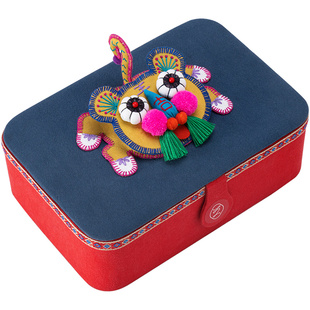 王的手创 针线盒家用高档大号多功能收纳盒结婚嫁妆手工diy套装