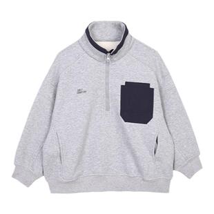 edo1一度童装25秋季新款男女童时尚休闲加绒卫衣儿童户外运动上衣