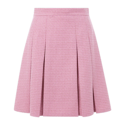 LIME莱茵高腰A摆小香风半裙