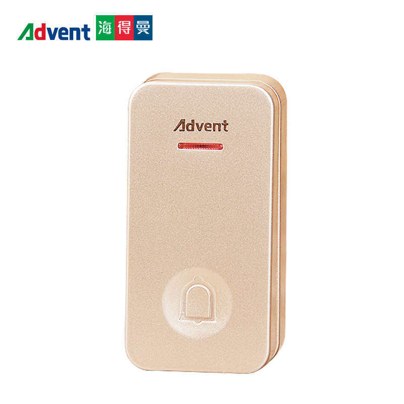 单独按钮配件不可单用一拖二多海得曼家用无线门铃不用电池发射器