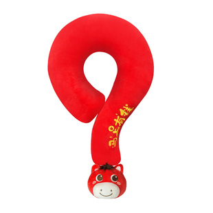 哭哭马正版2026马年吉祥物公仔新年小马玩偶抱枕年会礼品定制logo