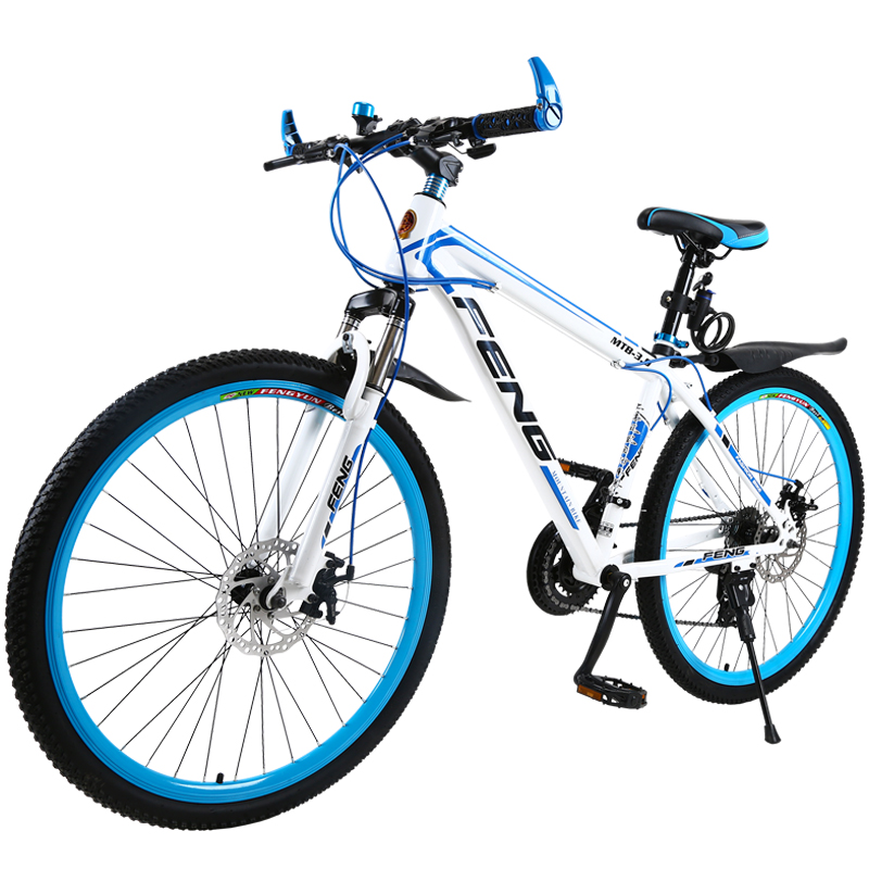 山地自行车越野男女士学生减震轻便变速赛车成人通勤代步碟刹单车