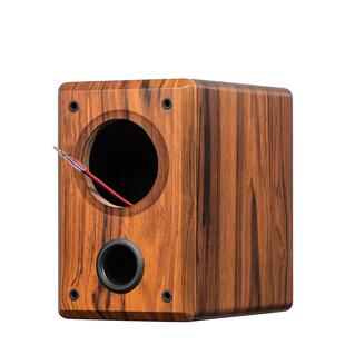 德宜美发烧级4寸全频迷宫音箱空箱体diy低音炮外壳加厚木质高档