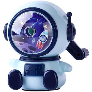 卷笔刀削笔器转笔刀小学生专用自动进铅男孩幼儿园儿童卡通宇航员小恐龙造型火箭绞笔削铅笔刀手摇文具削器机