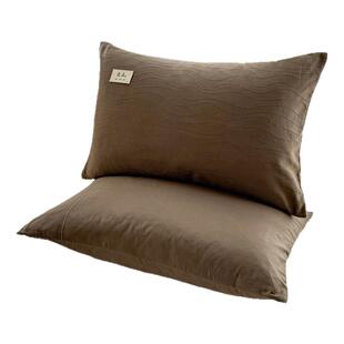 无印良品枕套2026新款纯棉48cmx74cm全棉枕套一对装纯色内胆套