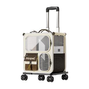 猫包外出便携猫咪背包宠物拉杆箱双肩包多猫神器狗狗大容量行李箱