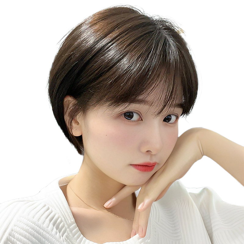 假发全头套女短发挂耳造型时尚自然减龄光头化疗专用全头套假发套