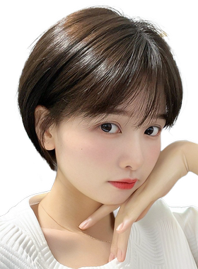 【双递针】减龄空气刘海全头套