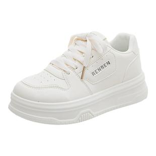 人本官方店休闲运动板鞋2025小白鞋春季新款网红爆款配裙子的鞋子