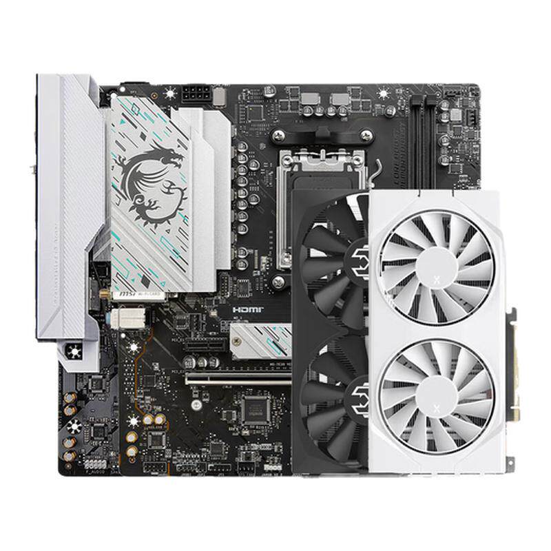 讯景瀚铠RX9060XT/9070XT16G显卡搭华硕微星技嘉B650/850主板