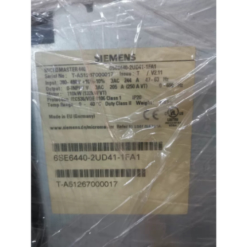 议价6SE6440-2UD41-1FA1西门子M440变频器110KW 6SE64402UD411FA1