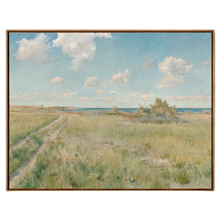 蔡斯-通往大海的古道版画客厅装饰画书房玄关挂画数字油画风景画