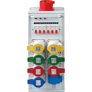 7路电源直通箱舞台灯光分线盒大屏接线盒演出电源箱12路配电箱硅箱8路小电箱电源控制器16A插座箱6路带电压表