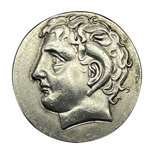 阿波罗太阳神吊坠希腊昔兰尼饰品狮子座古币埃及阿蒙神公羊角项链