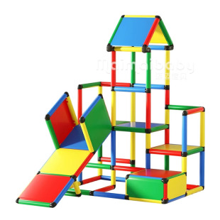 管道攀爬架qua滑梯洞洞板蹦床网彩虹门秋千dro太空舱吊桥球池配件