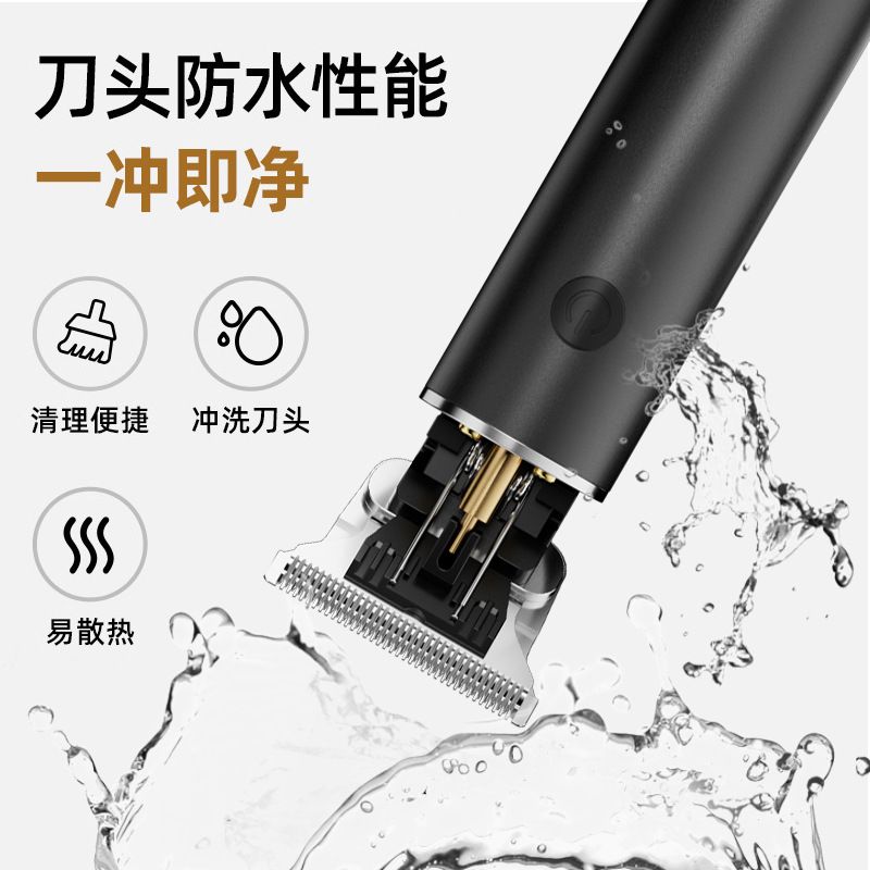 跨境批发电动理发器大屏家光头用电发廊头推子剪专用推油推子数显